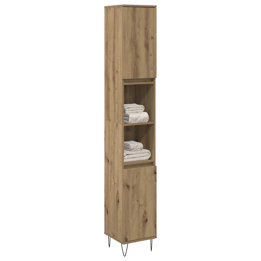vidaXL Bathroom Cabinet 30x30x190 cm Engineered Wood