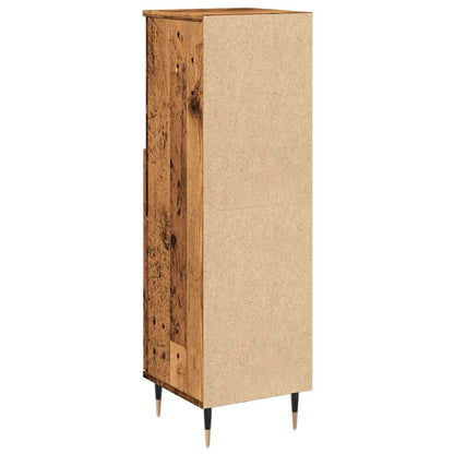 Bathroom Cabinet 30x30x100 cm Engineered Wood Old wood
