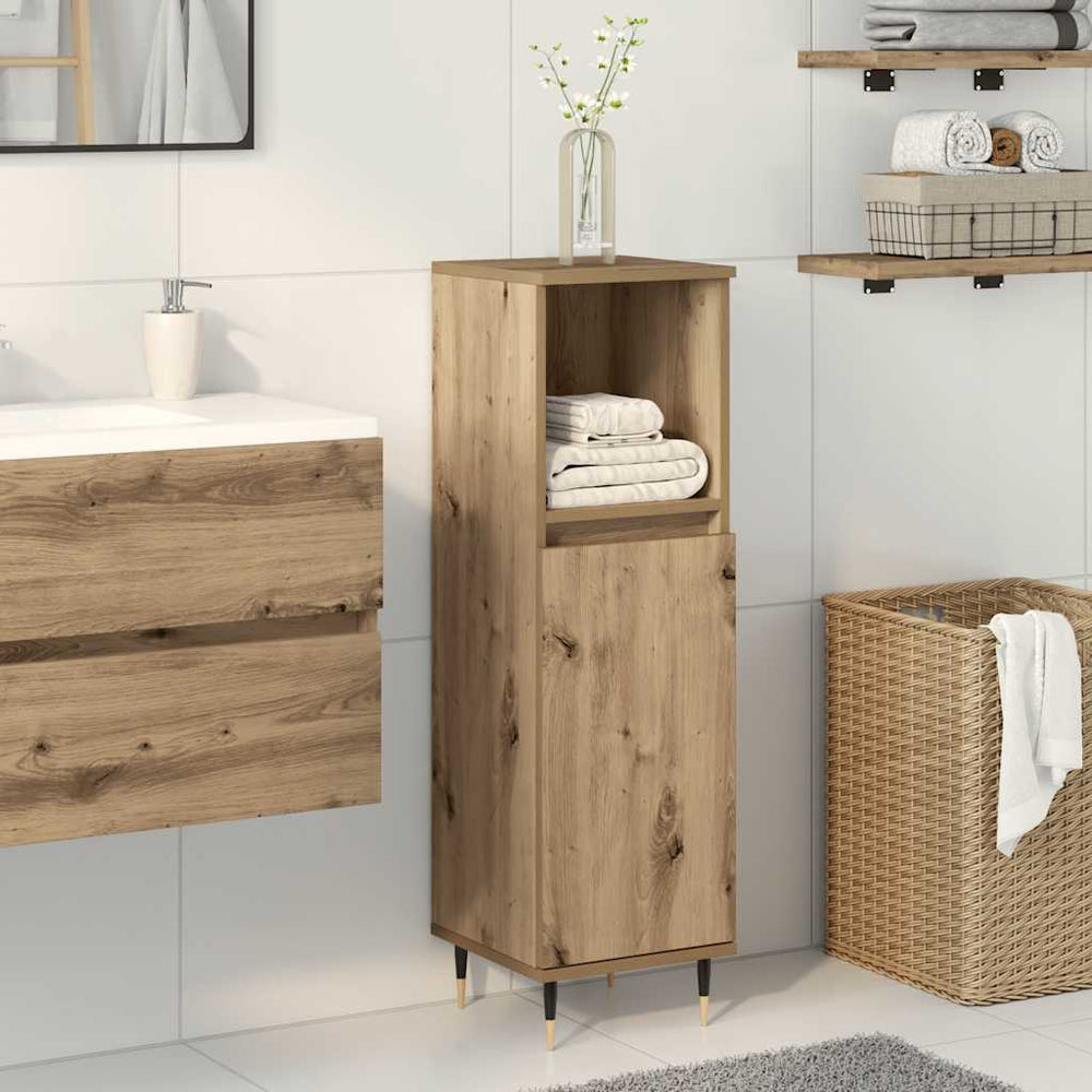 vidaXL Bathroom Cabinet 30x30x100 cm Engineered Wood