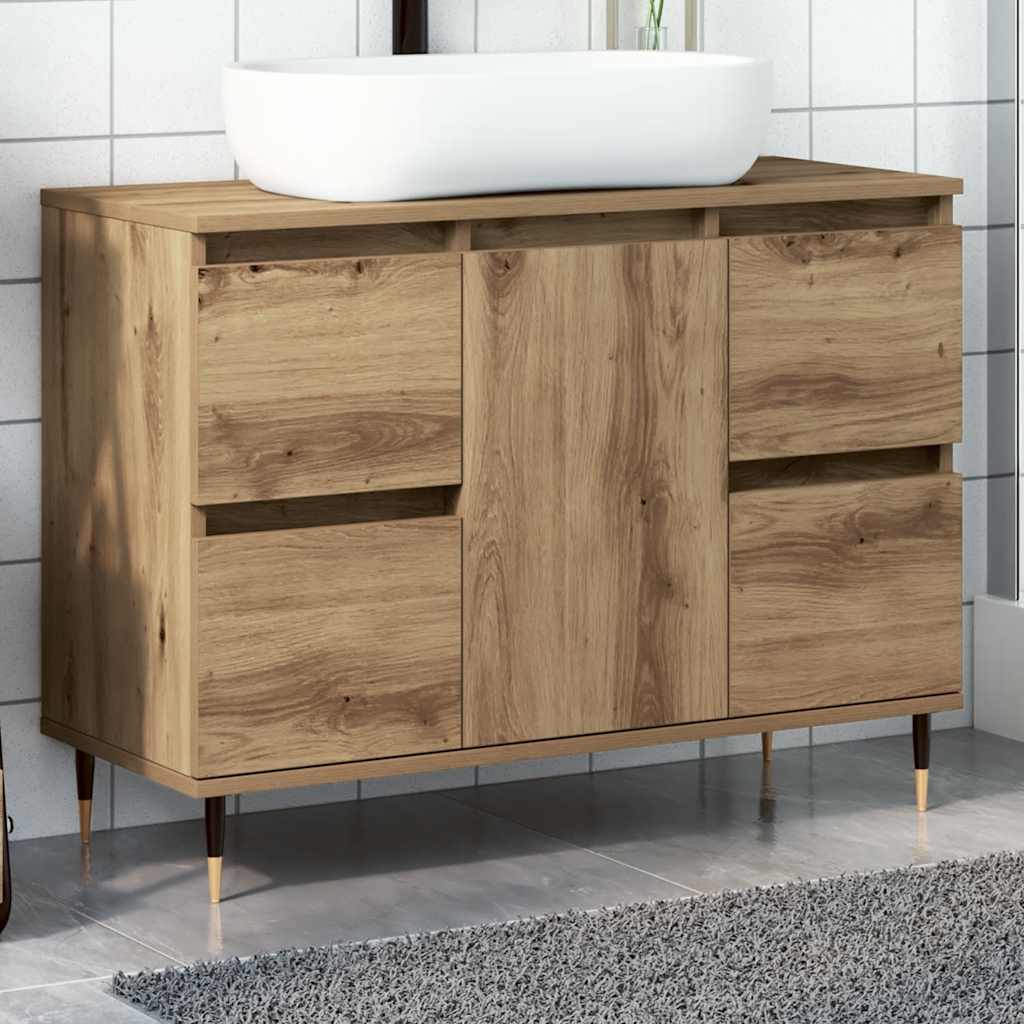 Bathroom Cabinet 80x33x60 cm Engineered Wood Artisan oak