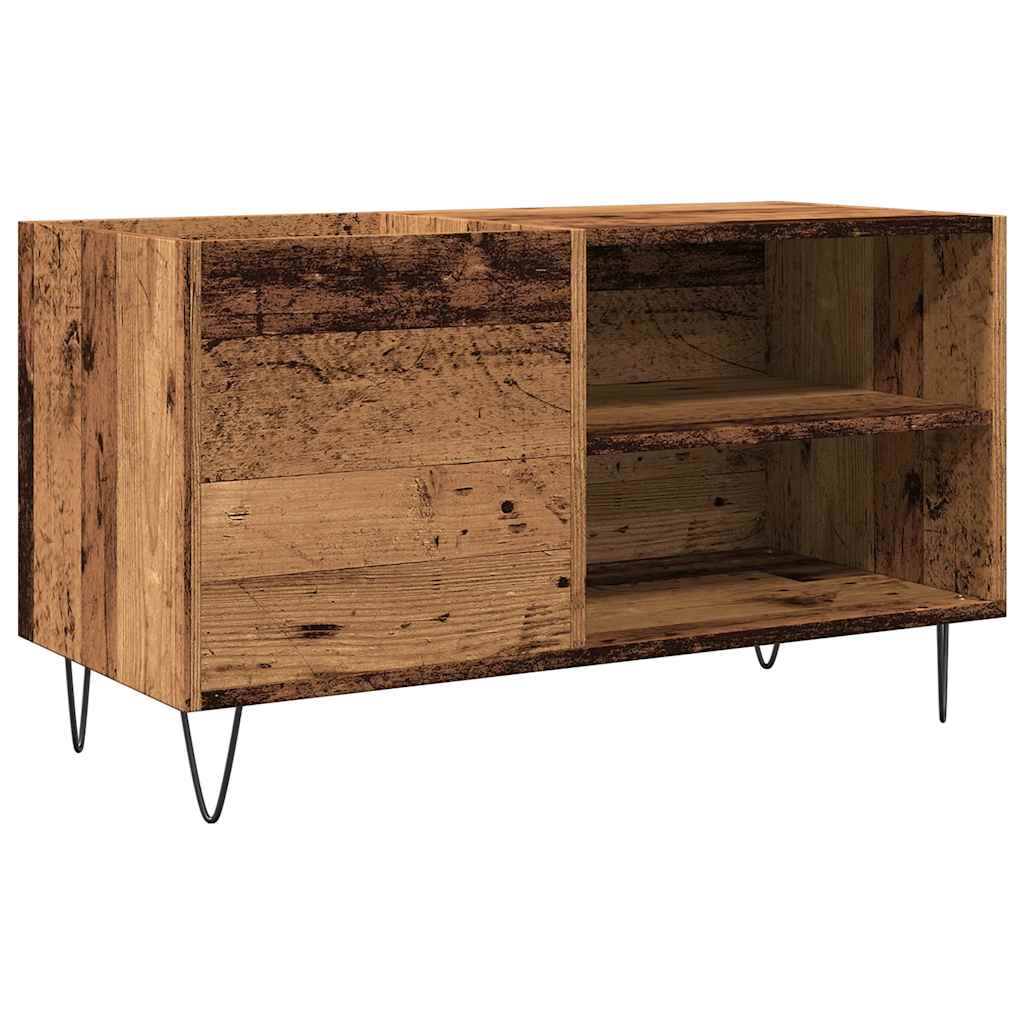 Record Cabinet 85x38x48 cm Engineered Wood Old wood