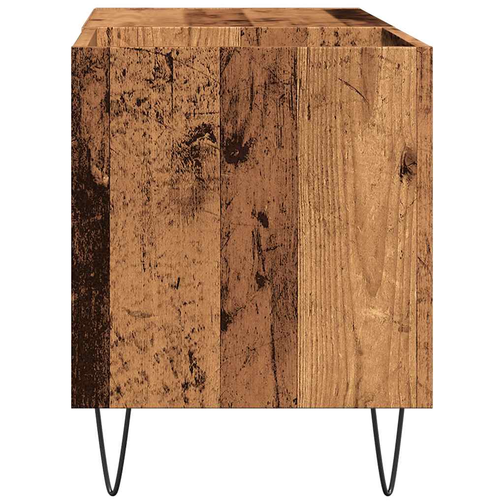 Record Cabinet 85x38x48 cm Engineered Wood Old wood
