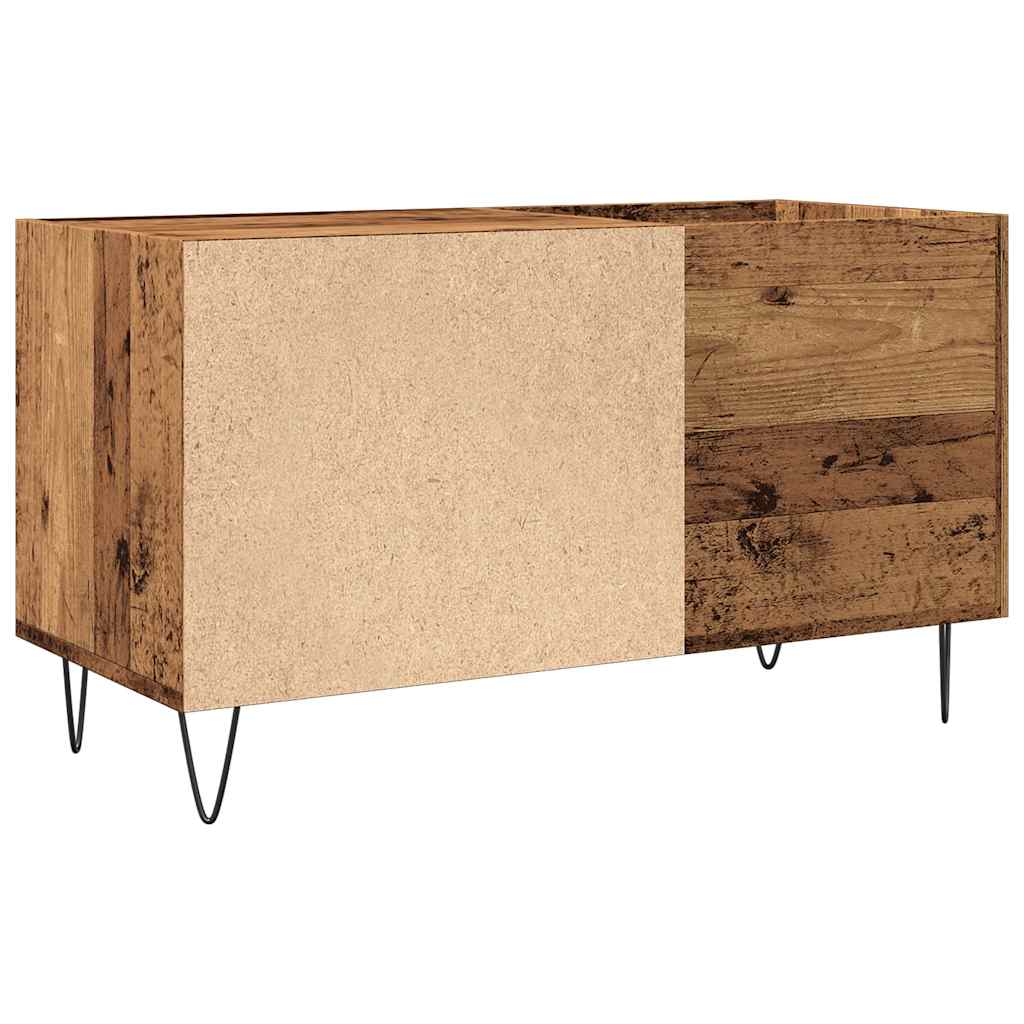 Record Cabinet 85x38x48 cm Engineered Wood Old wood