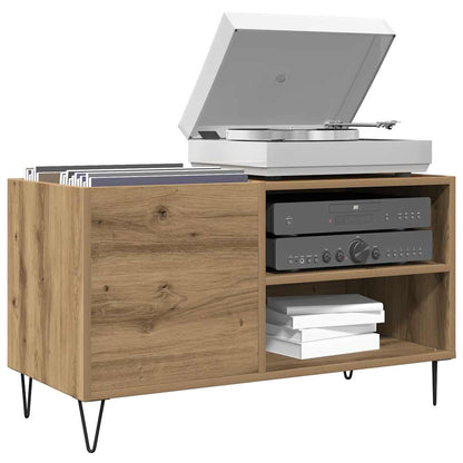 Record Cabinet 85x38x48 cm Engineered Wood Artisan oak