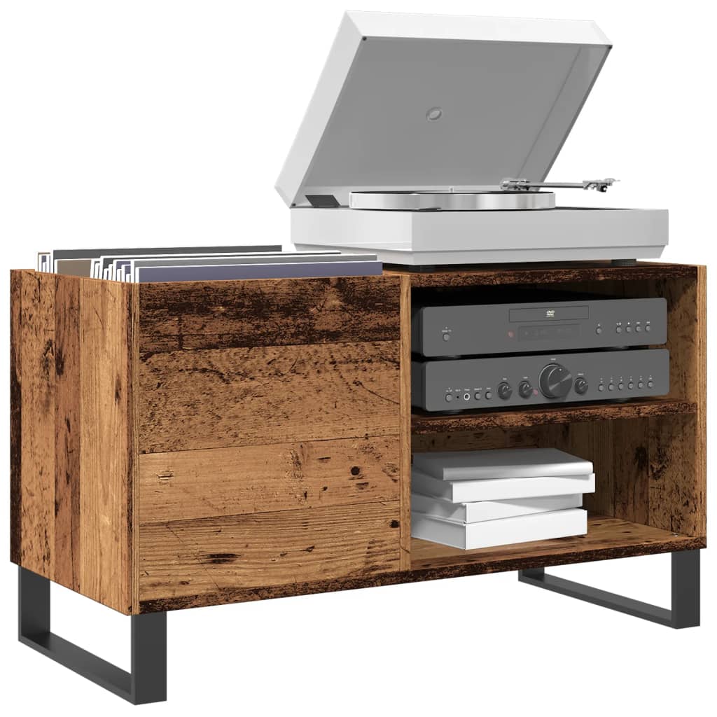 Record Cabinet 85x38x48 cm Engineered Wood Old wood