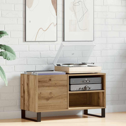 Record Cabinet 85x38x48 cm Engineered Wood Artisan oak
