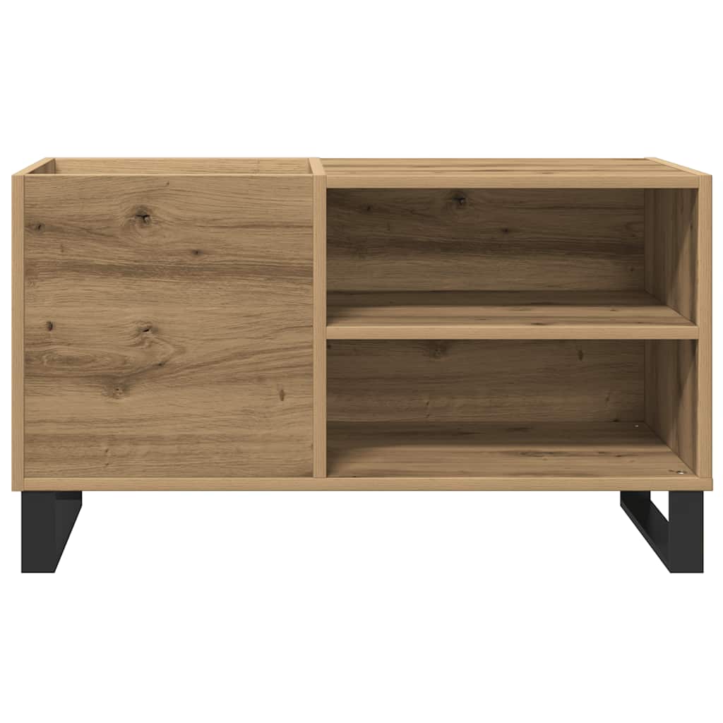 Record Cabinet 85x38x48 cm Engineered Wood Artisan oak