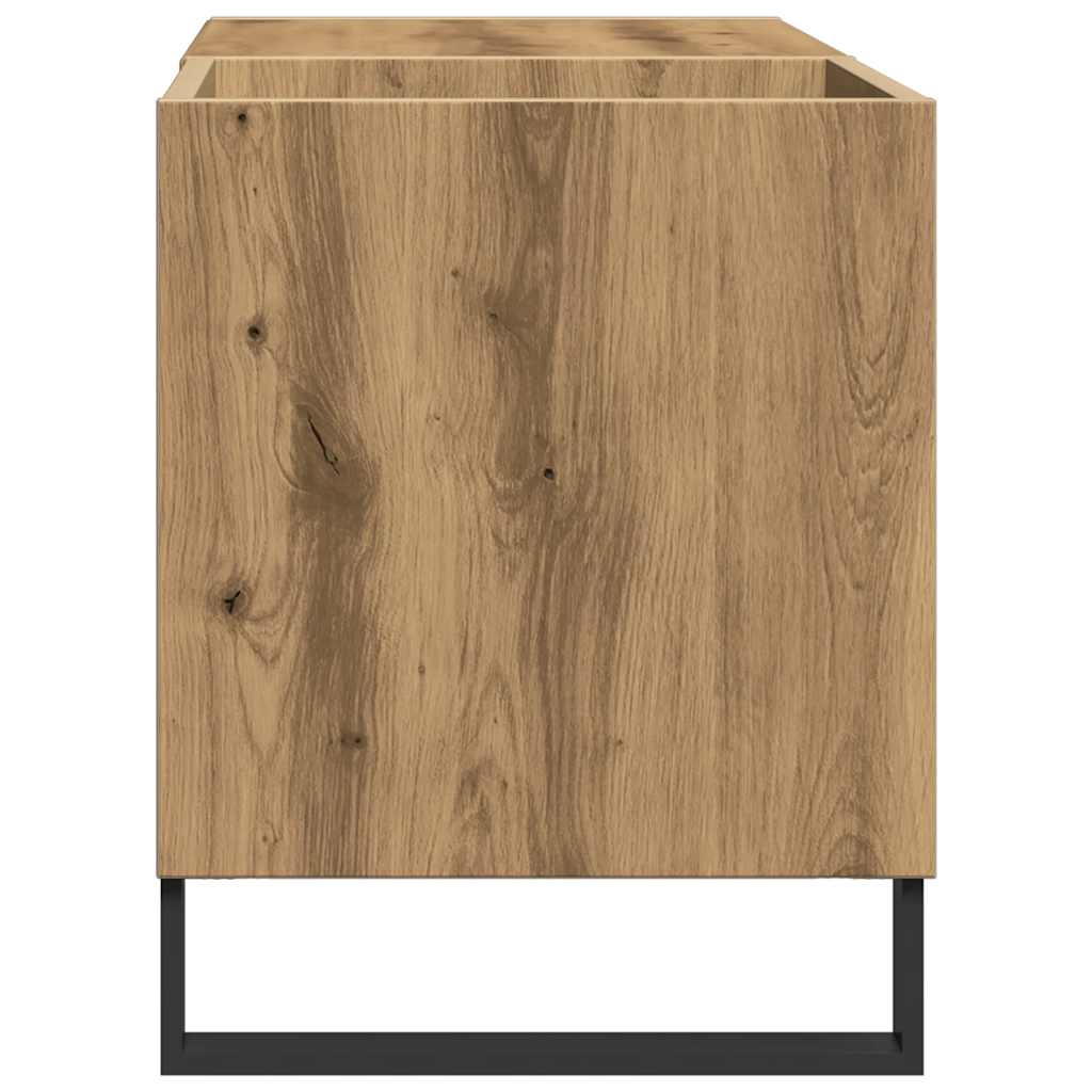 Record Cabinet 85x38x48 cm Engineered Wood Artisan oak