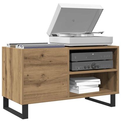 Record Cabinet 85x38x48 cm Engineered Wood Artisan oak