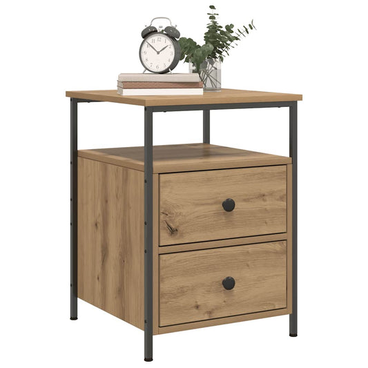 Bedside Cabinet 44x45x60 cm Engineered Wood Artisan oak 2