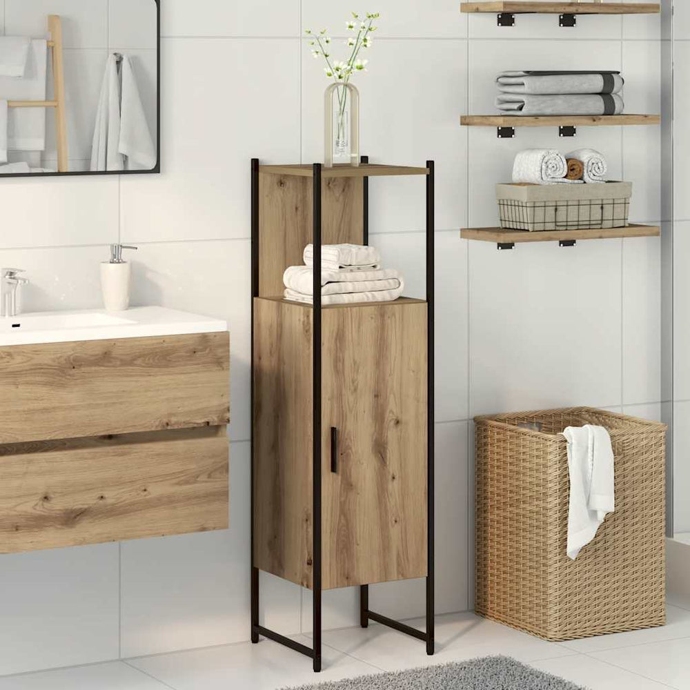 vidaXL Bathroom Cabinet 33x33x120.5 cm Engineered Wood