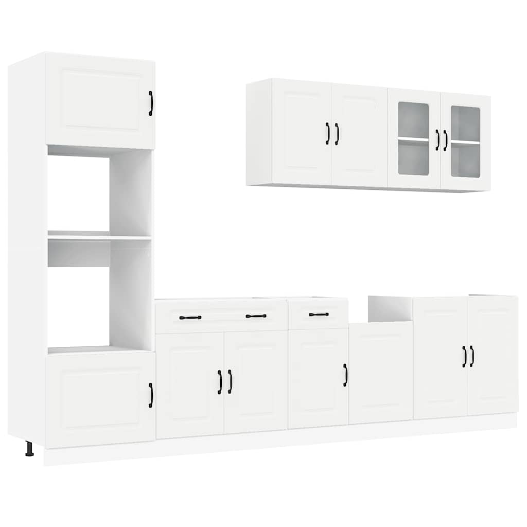 vidaXL 7 Piece Kitchen Cabinet Set "Kalmar" White Engineered Wood 2