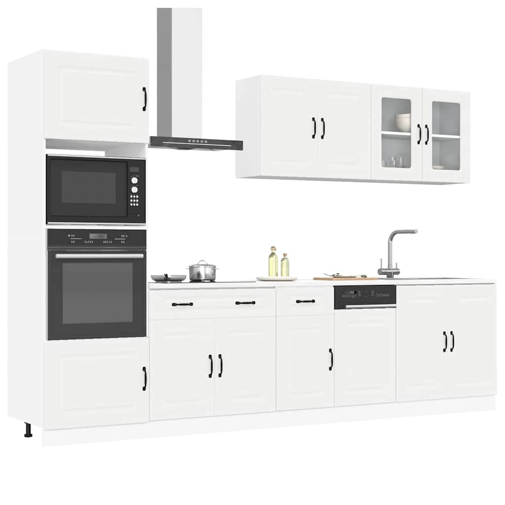 vidaXL 7 Piece Kitchen Cabinet Set "Kalmar" White Engineered Wood