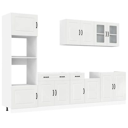 vidaXL 7 Piece Kitchen Cabinet Set "Kalmar" High Gloss White 2
