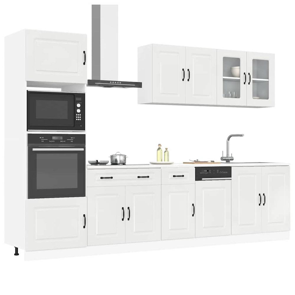vidaXL 7 Piece Kitchen Cabinet Set "Kalmar" High Gloss White