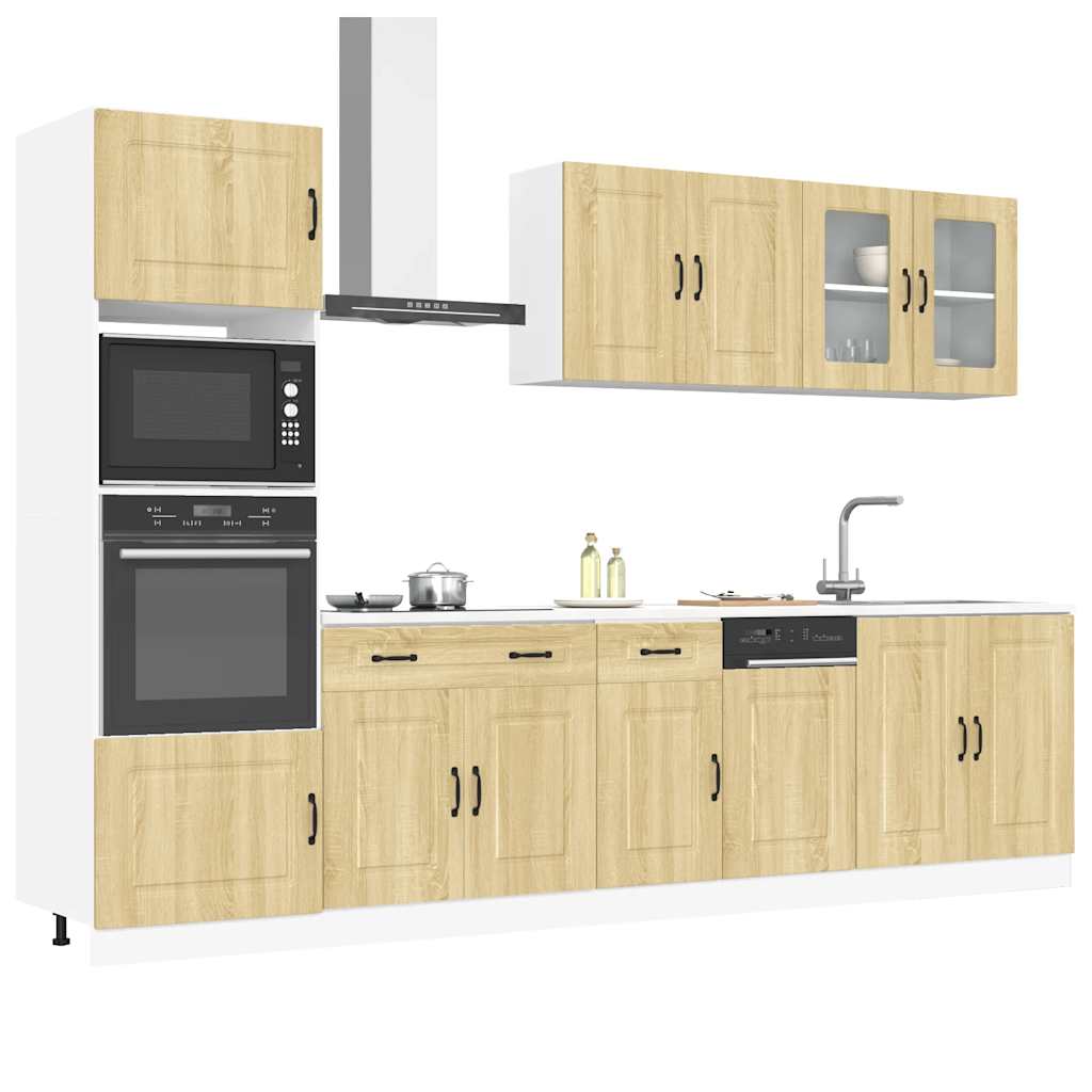 vidaXL 7 Piece Kitchen Cabinet Set "Kalmar" Sonoma Oak Engineered Wood 1