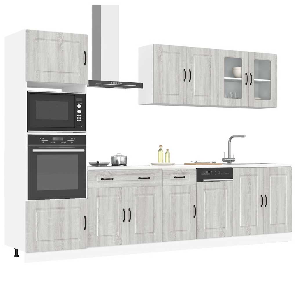 vidaXL 7 Piece Kitchen Cabinet Set "Kalmar" Grey Sonoma Engineered Wood 1