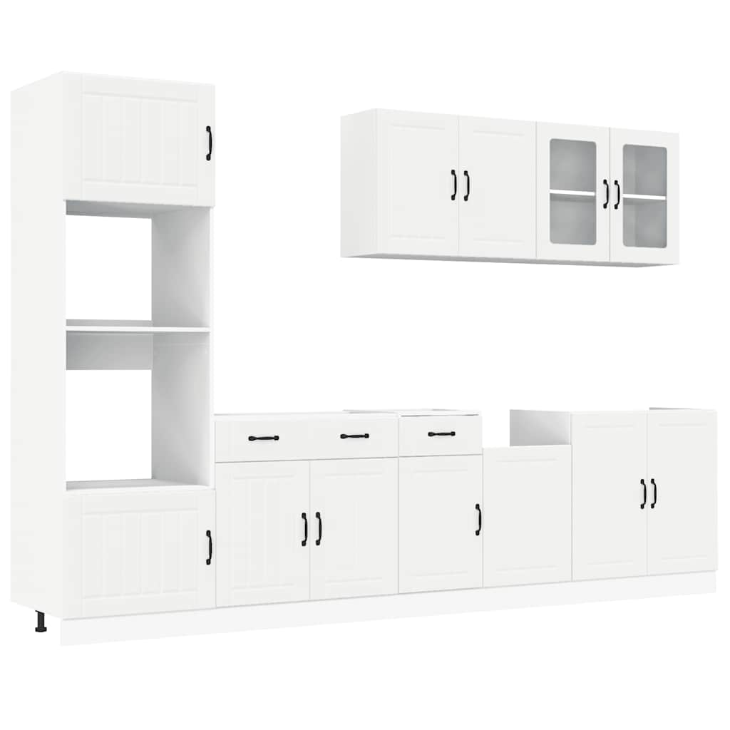 vidaXL 7 Piece Kitchen Cabinet Set "Kalmar" White Engineered Wood 2