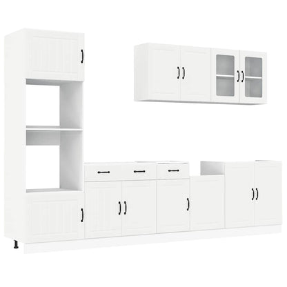 vidaXL 7 Piece Kitchen Cabinet Set "Kalmar" White Engineered Wood 2