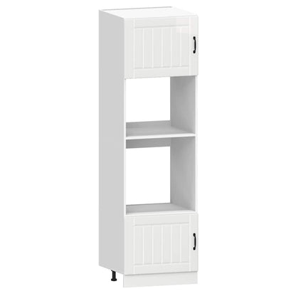 vidaXL 7 Piece Kitchen Cabinet Set "Lucca" High Gloss White 5