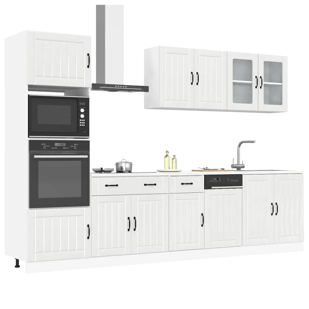 vidaXL 7 Piece Kitchen Cabinet Set "Lucca" High Gloss White