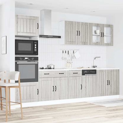 vidaXL 7 Piece Kitchen Cabinet Set "Kalmar" Grey Sonoma Engineered Wood 3