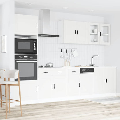 vidaXL 7 Piece Kitchen Cabinet Set "Porto" White Engineered Wood 3