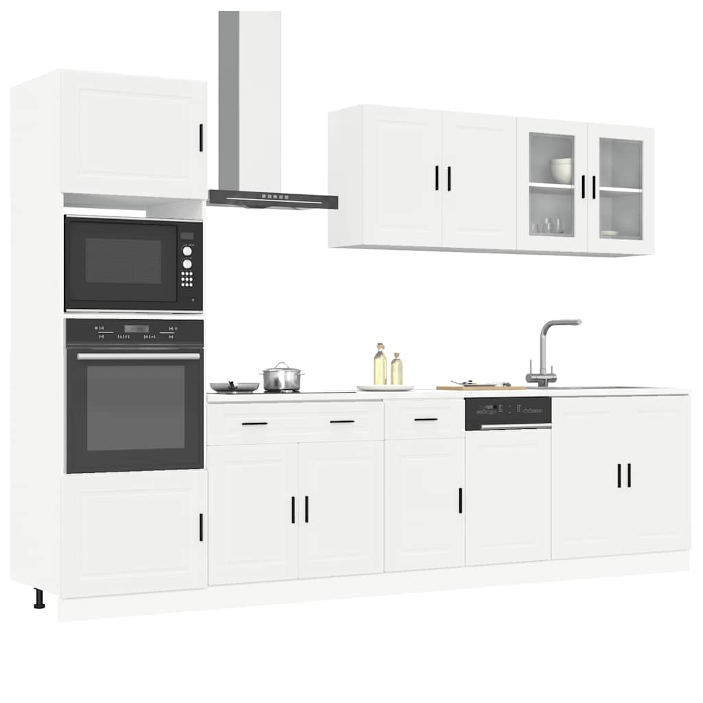 vidaXL 7 Piece Kitchen Cabinet Set "Porto" White Engineered Wood 1