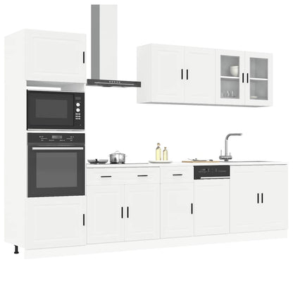 vidaXL 7 Piece Kitchen Cabinet Set "Porto" White Engineered Wood 1