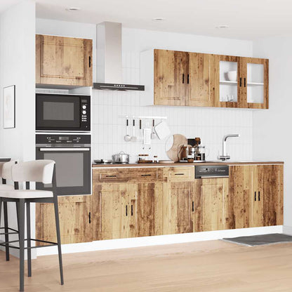 vidaXL 7 Piece Kitchen Cabinet Set "Porto" Old Wood Engineered Wood 3