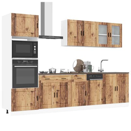 vidaXL 7 Piece Kitchen Cabinet Set "Porto" Old Wood Engineered Wood 1