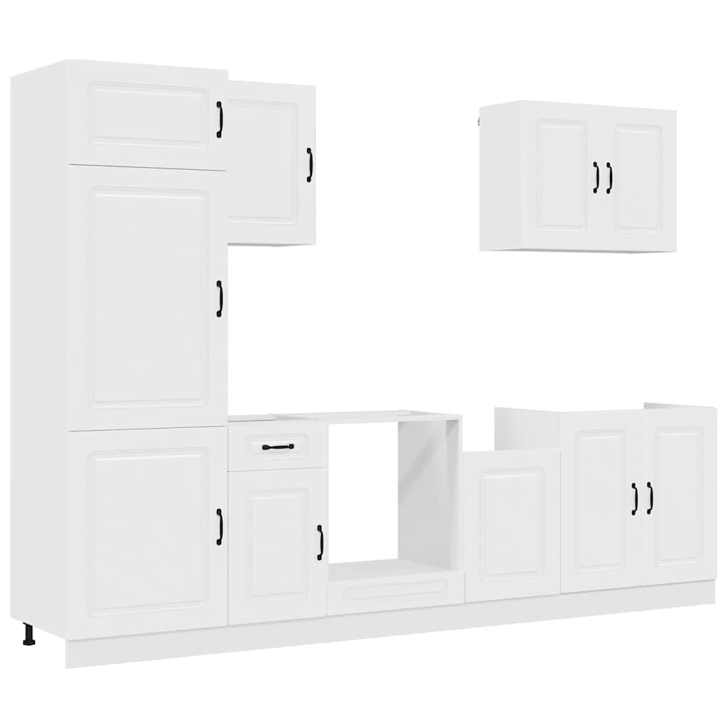 vidaXL 7 Piece Kitchen Cabinet Set "Kalmar" White Engineered Wood 2