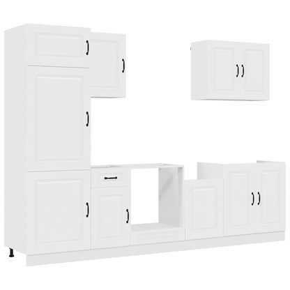 vidaXL 7 Piece Kitchen Cabinet Set "Kalmar" White Engineered Wood 2