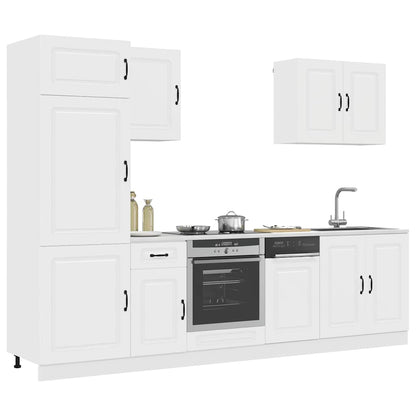 vidaXL 7 Piece Kitchen Cabinet Set "Kalmar" White Engineered Wood 3