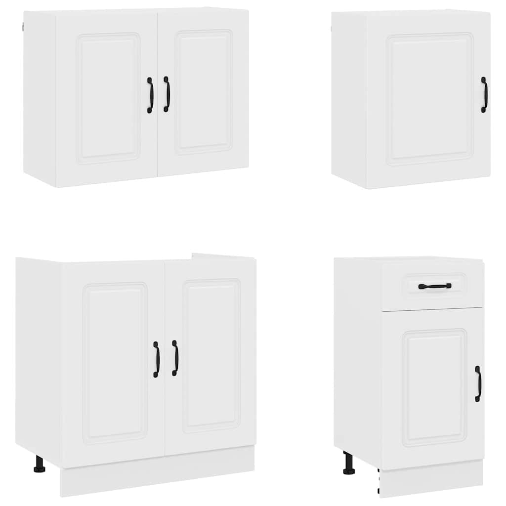 vidaXL 7 Piece Kitchen Cabinet Set "Kalmar" White Engineered Wood 4