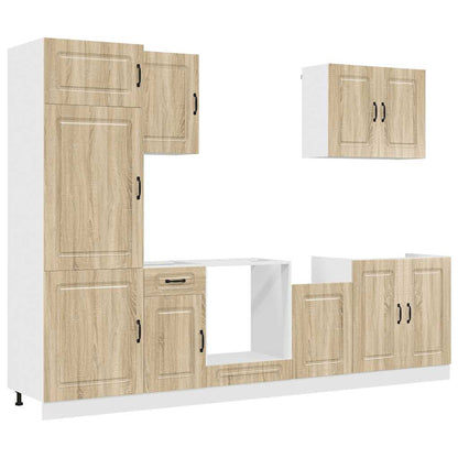 vidaXL 7 Piece Kitchen Cabinet Set "Kalmar" Sonoma Oak Engineered Wood 2