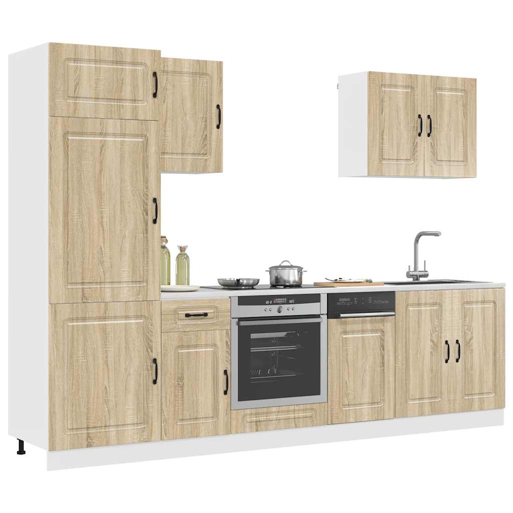vidaXL 7 Piece Kitchen Cabinet Set "Kalmar" Sonoma Oak Engineered Wood 3