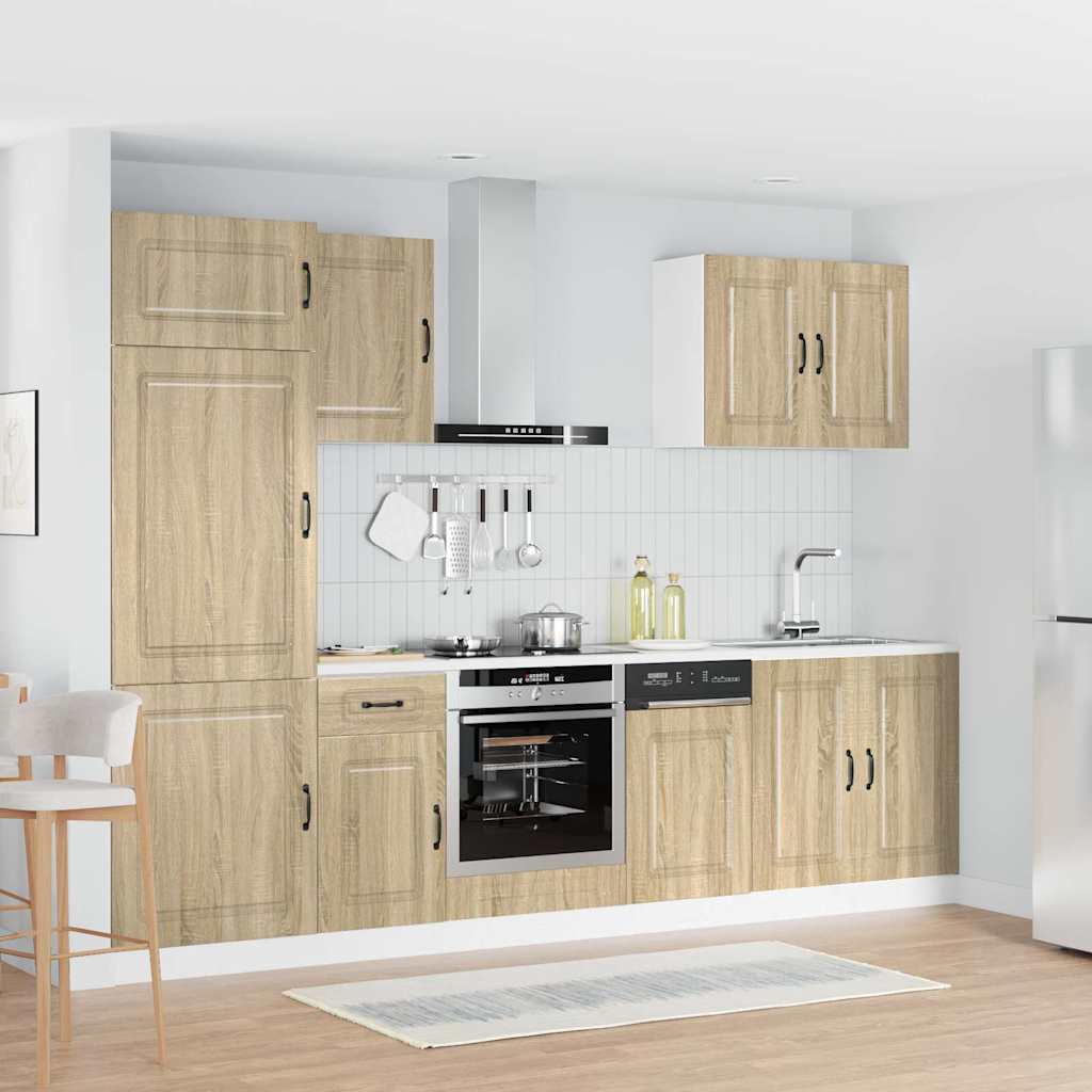 vidaXL 7 Piece Kitchen Cabinet Set "Kalmar" Sonoma Oak Engineered Wood 1