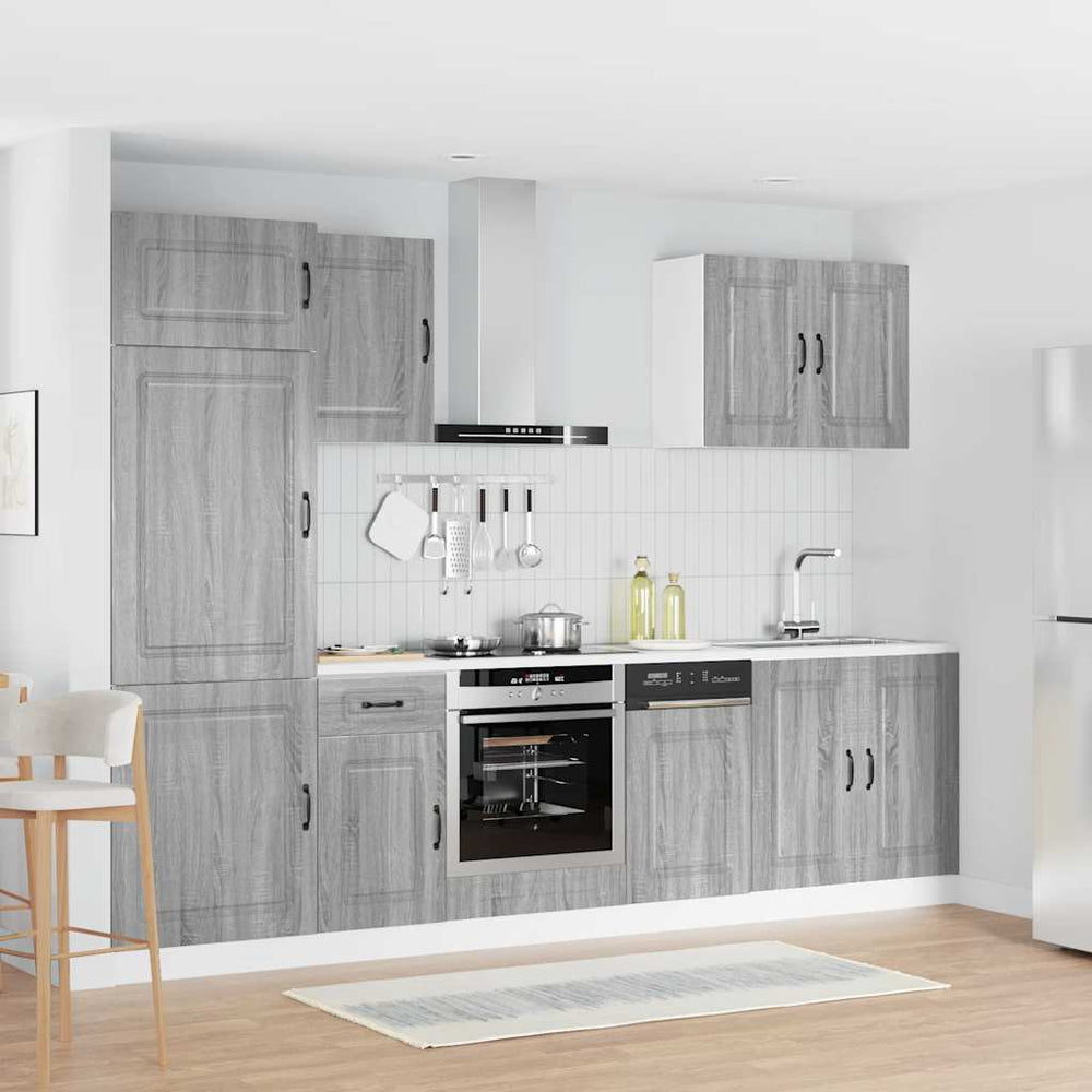 vidaXL 7 Piece Kitchen Cabinet Set "Kalmar" Grey Sonoma Engineered Wood