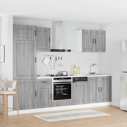 vidaXL 7 Piece Kitchen Cabinet Set "Kalmar" Grey Sonoma Engineered Wood 1
