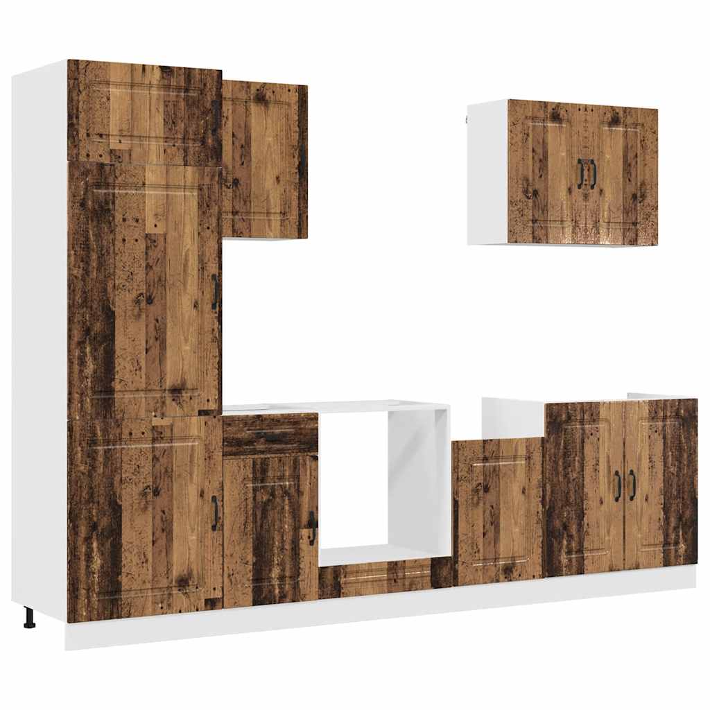 vidaXL 7 Piece Kitchen Cabinet Set "Kalmar" Old Wood Engineered Wood 2