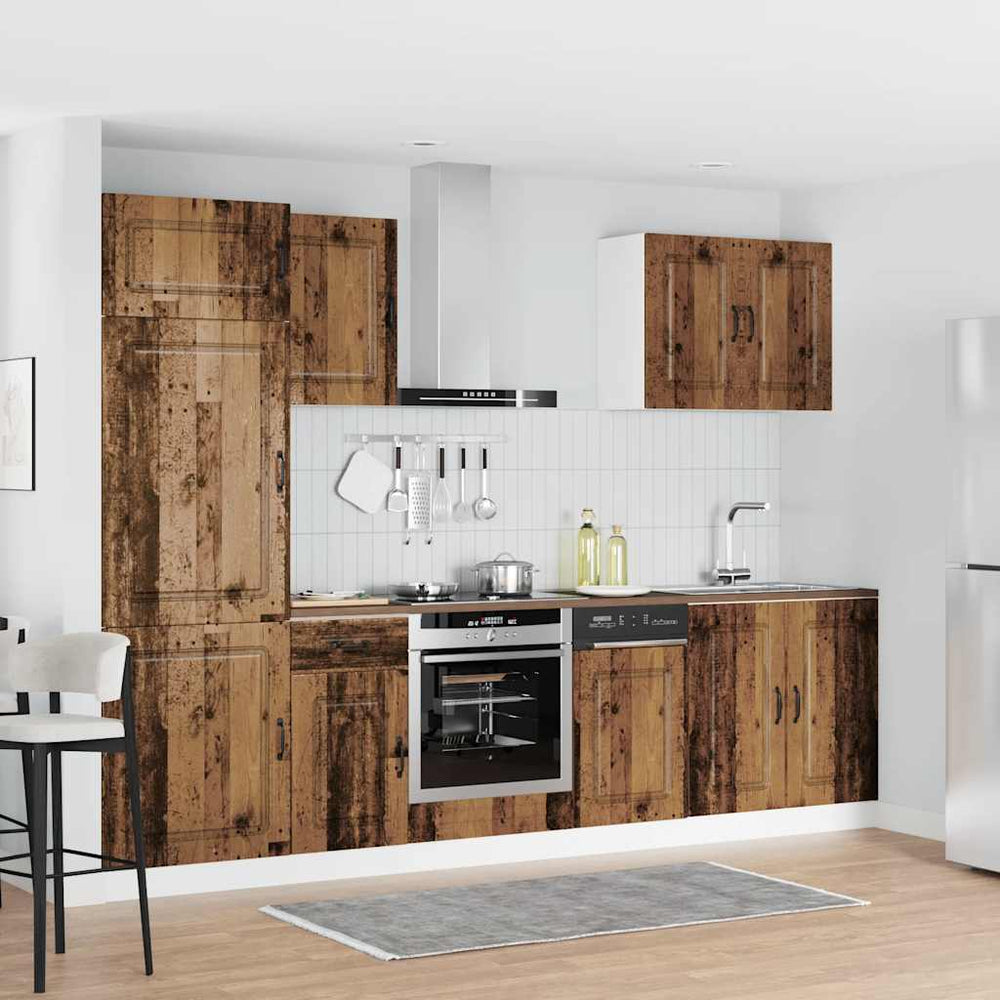 vidaXL 7 Piece Kitchen Cabinet Set "Kalmar" Old Wood Engineered Wood