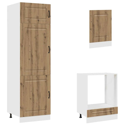 vidaXL 7 Piece Kitchen Cabinet Set "Kalmar" Artisan Oak Engineered Wood 5