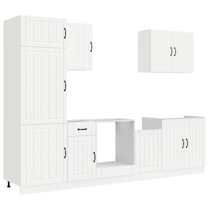 vidaXL 7 Piece Kitchen Cabinet Set "Lucca" White Engineered Wood 2