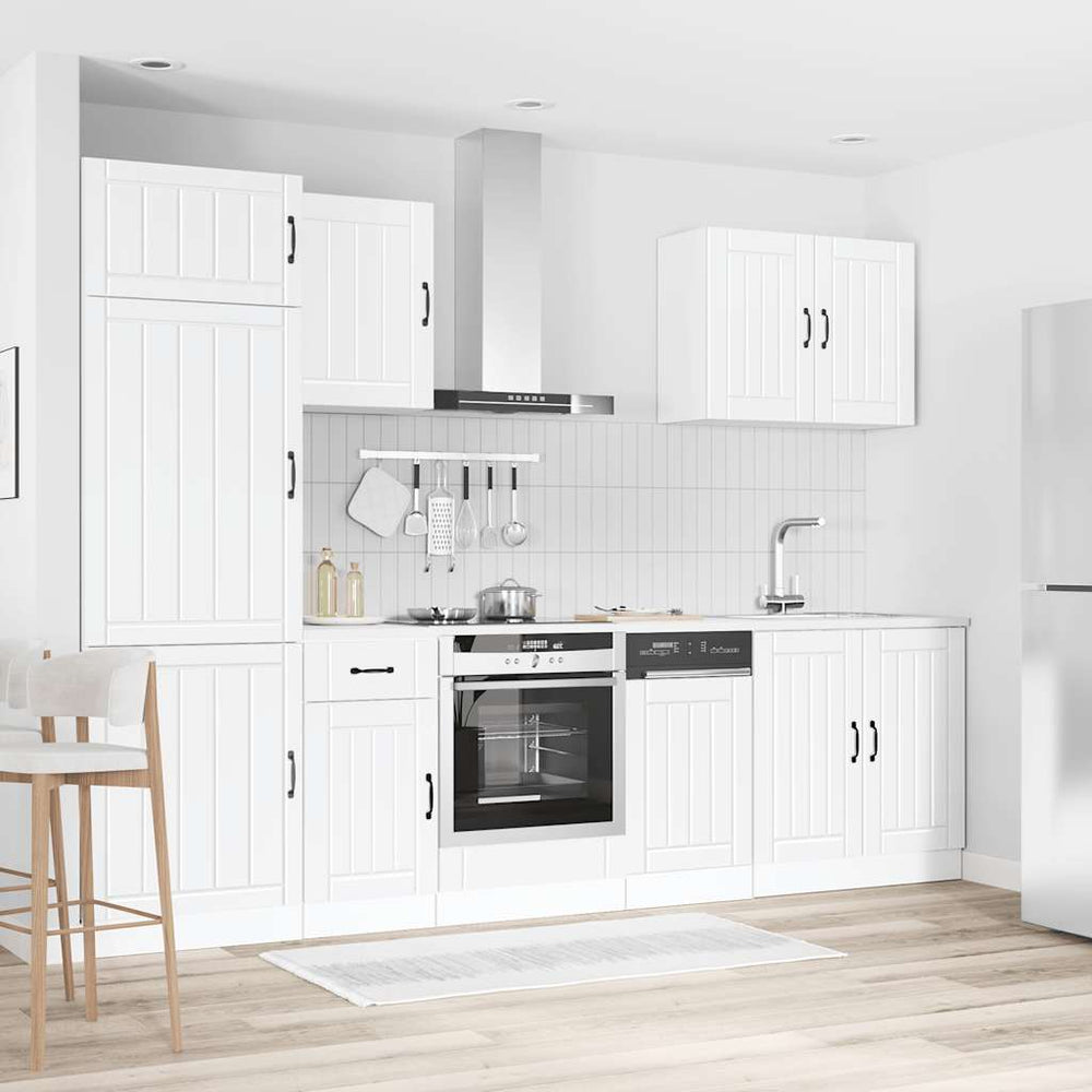 vidaXL 7 Piece Kitchen Cabinet Set "Lucca" White Engineered Wood