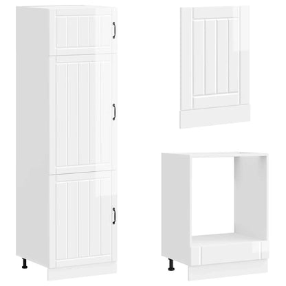 vidaXL 7 Piece Kitchen Cabinet Set "Lucca" High Gloss White Engineered Wood 5