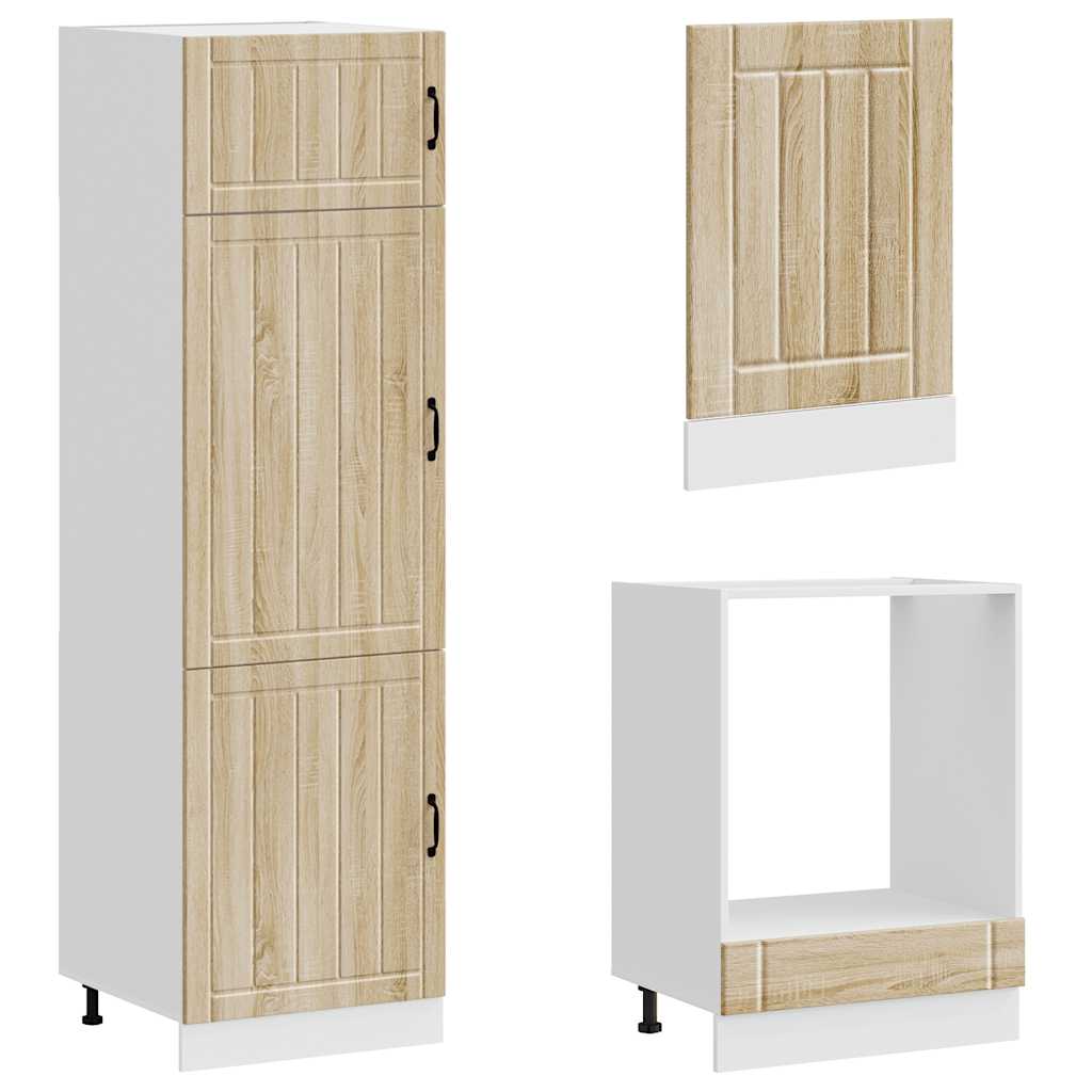 vidaXL 7 Piece Kitchen Cabinet Set "Lucca" Sonoma Oak Engineered Wood 5