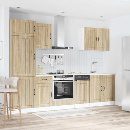 vidaXL 7 Piece Kitchen Cabinet Set "Lucca" Sonoma Oak Engineered Wood 1