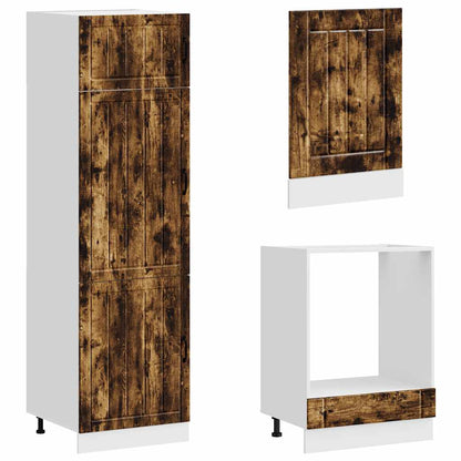 vidaXL 7 Piece Kitchen Cabinet Set "Lucca" Smoked Oak Engineered Wood 5