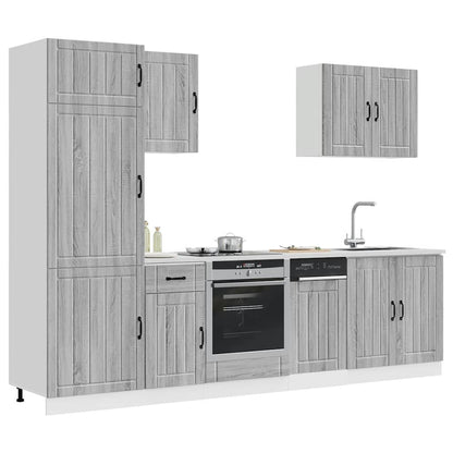 vidaXL 7 Piece Kitchen Cabinet Set "Lucca" Grey Sonoma Engineered Wood 3